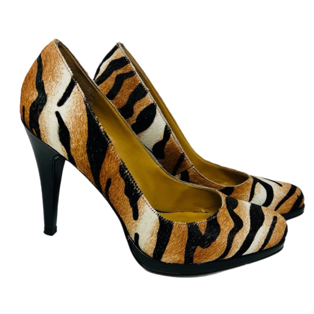 NINE WEST ROCHA TIGER PUMPS - Picture 1 of 11